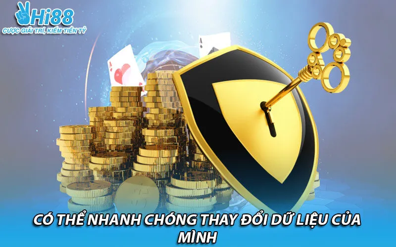 Có thể nhanh chóng thay đổi dữ liệu của mình